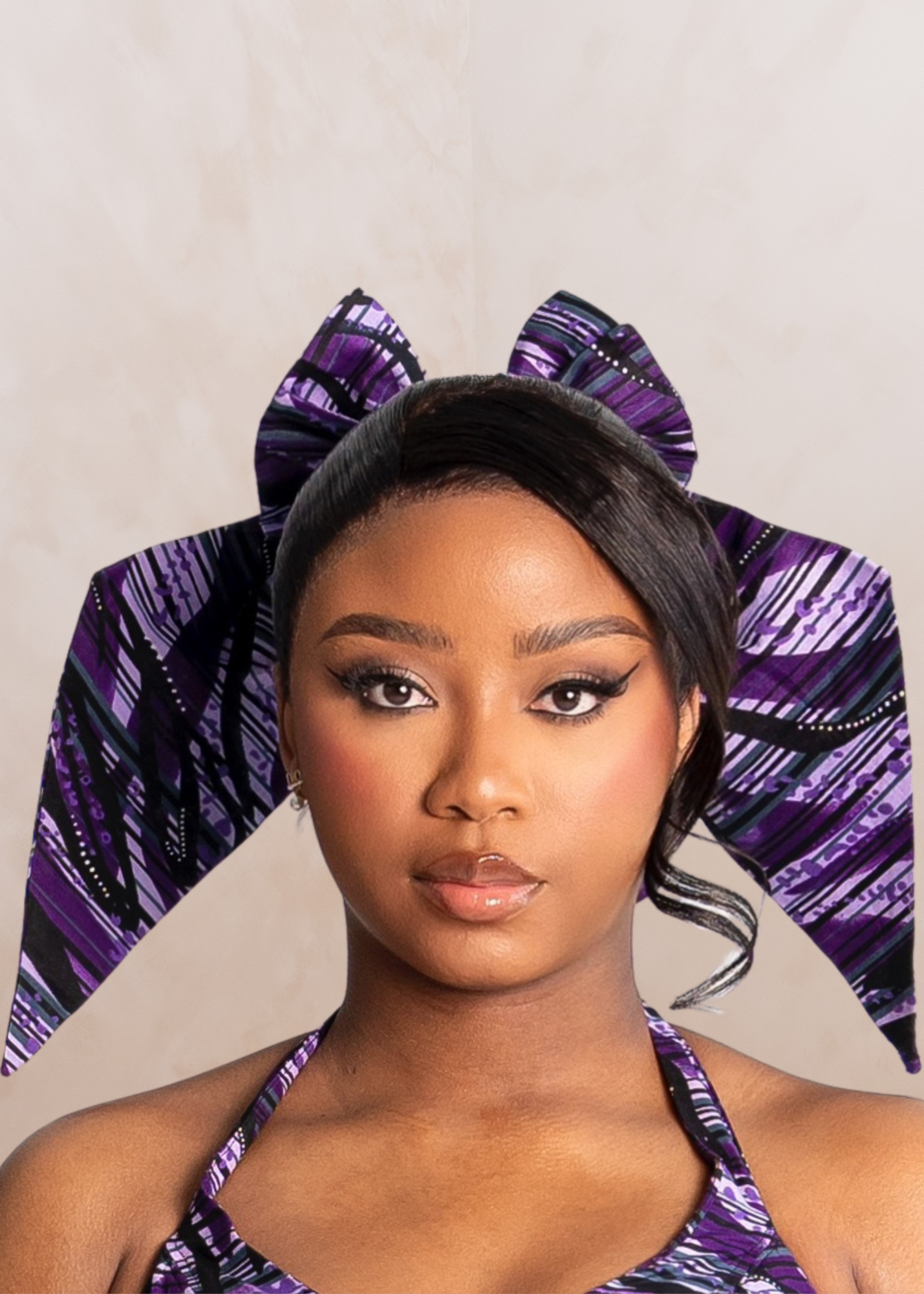 KEMMIE HAIR BOW - PURPLE